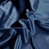 22 Momme 100% Mulberry Silk Fabirc 114cm Wide by 1 Yard Charmeuse Fabric Silk for Dress,Lining,Craft,Wedding(Navy Blue) - Image 2