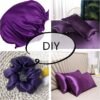 19m/m 100% Mulberry Dressmaking Silk Sewing Silk Charmeuse Fabric Silk 45\" Width DIY Silk (Purple,1 Yard) - Image 3