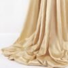 MLMW Christmas Champagne Satin Fabric 6 Yards 60\" Wide Silky Charmeuse Satin Fabric by The Yard Continuous Fabric for Halloween Wedding Dress, Thanksgiving Party Decorations, Sewing, Backdrop - Image 4