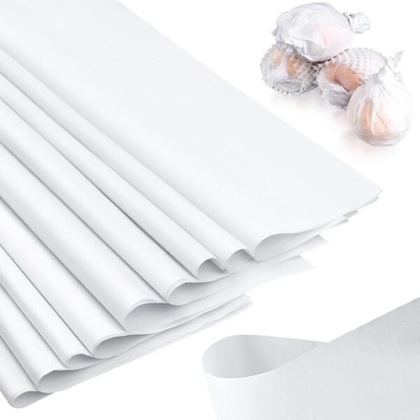 RYKOMO 100 Sheets 20 x 30 Inch Acid Free Archival Tissue Paper Unbuffered No Acid Paper White No Lignin Free Packing Tissue Paper for Preserving Storage Textiles Present Wrap