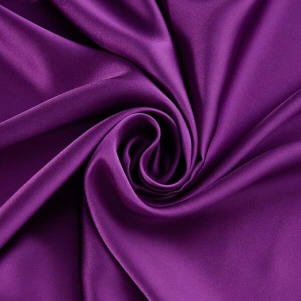 19m/m 100% Mulberry Dressmaking Silk Sewing Silk Charmeuse Fabric Silk 45\" Width DIY Silk (Purple,1 Yard)