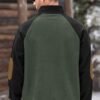 Mens Corduroy Fleece Lined Sweatshirts Long Sleeve Heavyweight Casual Button Pullover (S-XXL) - Image 4