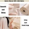 100% Pure Mulberry Silk Fabric 44\'\' Width 16m/m Charmeuse Stain Silk by 1 Yard for Pajamas,Shirt or DIY Crafts(Pink) - Image 5