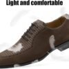 JITAI Mens Oxford Shoes Mens Casual Dress Shoes Lace Up Fashion Shoes Formal - Image 5