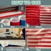 Heat Transfer Vinyl Rolls for Textiles, Red Blue and White HTV - Iron on Vinyl for Cricut - Easy to Cut and Weed for Heat Vinyl Designs, 12in x 5ft Rolls - Image 6