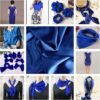 16m/m 100% Mulberry Dressmaking Silk Sewing Silk Charmeuse Fabric Silk 45\" Width DIY Silk (Pure Sapphire Blue) - Image 3