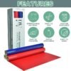 Heat Transfer Vinyl Rolls for Textiles, Red Blue and White HTV - Iron on Vinyl for Cricut - Easy to Cut and Weed for Heat Vinyl Designs, 12in x 5ft Rolls - Image 3