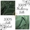 100% Pure Mulberry Silk Velvet Fabric, Silk Velvet for Dress, Skirt, High End Garment, Silk Apparel Fabric, Silk for Sewing, Making Clothes, Cut in Continuous Yards (color04, 0.5 Yards) - Image 5