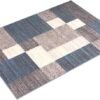 Rugshop Modern Boxes Design Non-Slip Area Rug 3\'3\" x 5\' Blue - Image 5