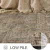 Runner Rug, Ultra-Thin Foldable Low Pile Rugs for Hallways Kitchen Bedroom, Machine Washable Non Slip Rubber Rugs Backing, Sound Absorbing Decorative Sage Rectangle 2x5 Rug - Image 5