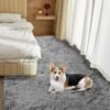 Ultra Soft Rug for Living Room, 5X8 Fluffy Shag Area Rug for Bedroom, Modern Shaggy Carpets Fuzzy Rug for Teens Dorm Nursery Home Decor Aesthetic, Upgrade Anti-Skid Durable, Grey - Image 4