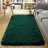 Merelax Soft Modern Indoor Shaggy Area Rug for Bedroom Livingroom Dorm Kids Room Home Decorative, Non-Slip Plush Fluffy Furry Fur Rugs Comfy Nursery Accent Floor Carpet 2x3 Feet, Deep Green - Image 6