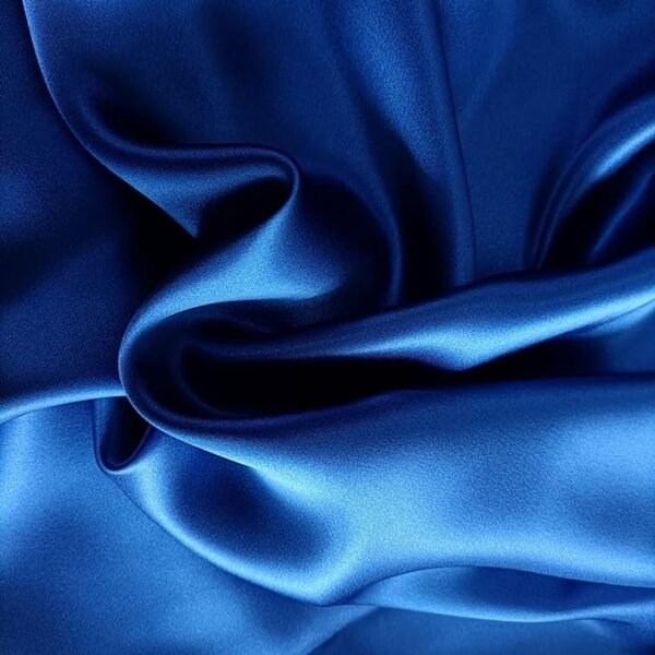 16m/m 100% Mulberry Dressmaking Silk Sewing Silk Charmeuse Fabric Silk 45\" Width DIY Silk (Pure Sapphire Blue)