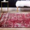 Unique Loom Sofia Collection Area Rug - Casino (7\' 1\" x 10\' Rectangle, Burgundy/ Gray) - Image 3