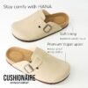 CUSHIONAIRE Hana Slip-On Buckle Clog with Cork Footbed +Memory Foam, Wide Widths Available - Image 3