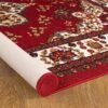 Antep Rugs Alfombras Oriental Traditional 5x7 Non-Skid (Non-Slip) Low Profile Pile Rubber Backing Indoor Area Rugs (Maroon, 5\' x 7\') - Image 4