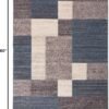 Rugshop Modern Boxes Design Non-Slip Area Rug 3\'3\" x 5\' Blue - Image 2