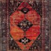 SAFAVIEH Vintage Hamadan Collection Area Rug - 8\' x 10\', Orange & Multi, Oriental Traditional Persian Design, Non-Shedding & Easy Care, Ideal for High Traffic Areas in Living Room, Bedroom (VTH217B) - Image 2