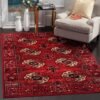 SAFAVIEH Vintage Hamadan Collection Area Rug - 8\' x 10\', Red & Multi, Oriental Traditional Persian Design, Non-Shedding & Easy Care, Ideal for High Traffic Areas in Living Room, Bedroom (VTH212A) - Image 2